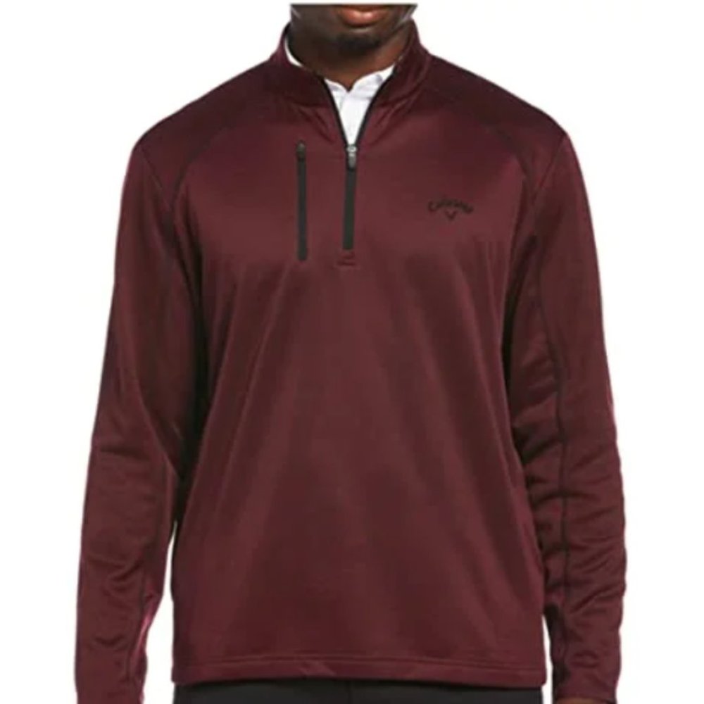 Callaway Men's Swing Tech Lightweight 1/4 Zip Golf Pullover, Fig